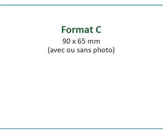 Format C (avec ou sans photo)
